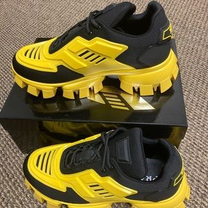 prada cloudbust black and yellow